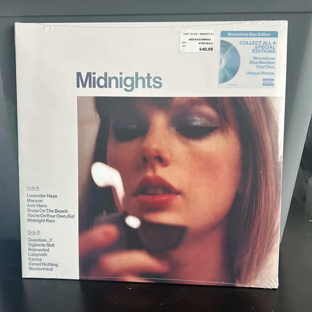 Taylor Swift Midnights Moonstone Blue Edition Album *Sealed*